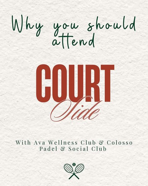 Why CourtSide with Ava should be on your Saturday agenda (Ava Wellness Club on Instagram)