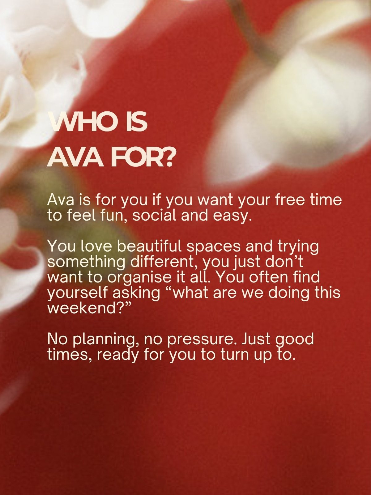 Who is Ava for?